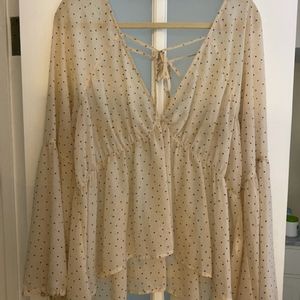For Love and Lemons polka dots blouse